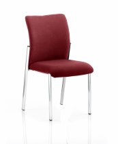 Conference Chair | No Arms | Ginseng Chilli Red | Fabric Back | Academy