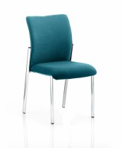 Conference Chair | No Arms | Maringa Teal | Fabric Back | Academy