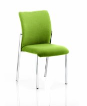 Conference Chair | No Arms | Myrrh Green | Fabric Back | Academy