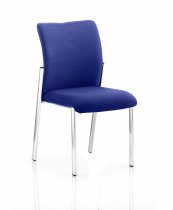 Conference Chair | No Arms | Stevia Blue | Fabric Back | Academy