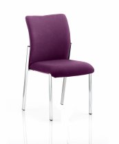 Conference Chair | No Arms | Tansy Purple | Fabric Back | Academy