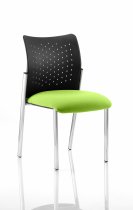 Conference Chair | No Arms | Myrrh Green Seat | Black Punched Nylon Back | Academy