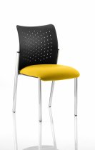 Conference Chair | No Arms | Senna Yellow Seat | Black Punched Nylon Back | Academy