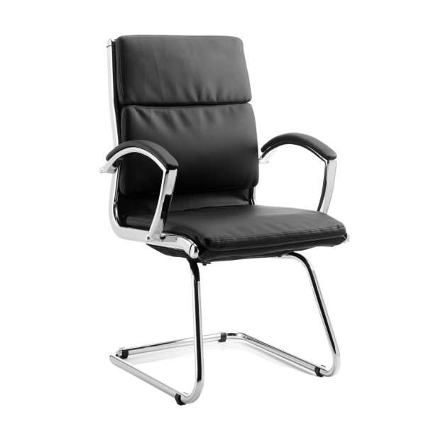 Cantilever Chair | Leather | Black | Classic