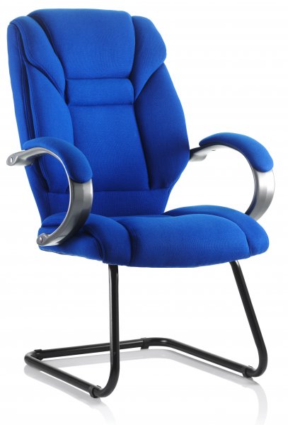 Cantilever Meeting Chair | Fabric | Blue | Galloway