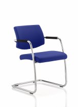 Cantilever Visitor Chair | Stevia Blue | Havanna