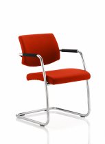Cantilever Visitor Chair | Tabasco Orange | Havanna