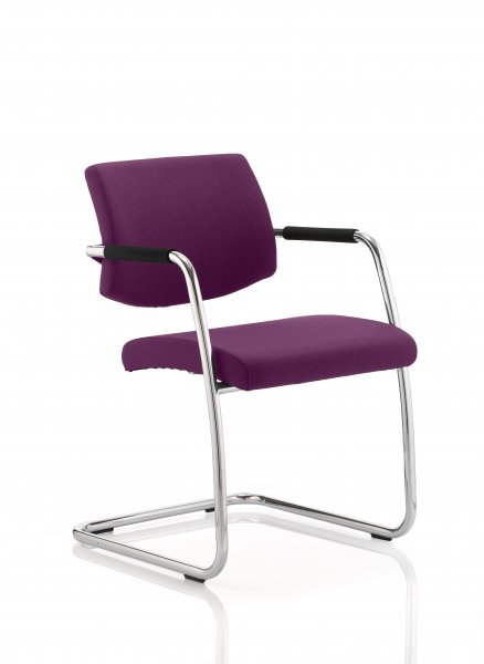 Cantilever Visitor Chair | Tansy Purple | Havanna