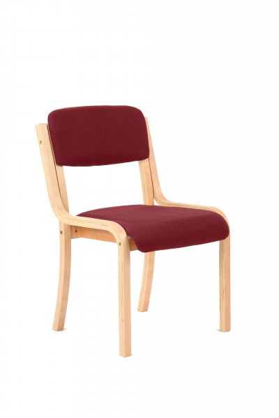 Stacking Visitor Chair | No Arms | Ginseng Chilli Red | Madrid