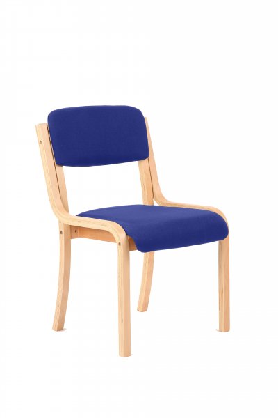 Stacking Visitor Chair | No Arms | Stevia Blue | Madrid