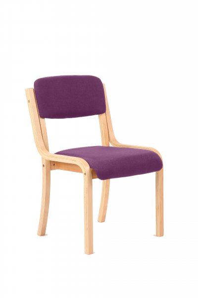 Stacking Visitor Chair | No Arms | Tansy Purple | Madrid