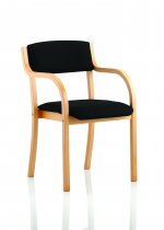 Stacking Visitor Chair | Arms | Black | Madrid