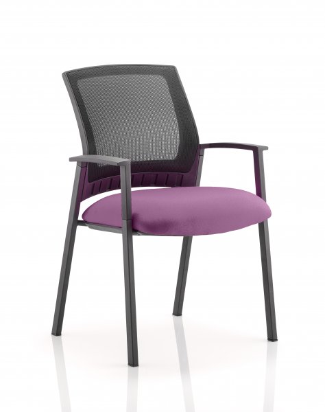 Mesh Back Stacking Conference Chair | Tansy Purple | Metro