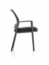 Mesh Back Stacking Conference Chair | Black | Metro