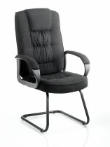 Cantilever Meeting Chair | Fabric | Black | Moore