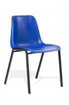 Plastic Visitor Chair | Blue | Polly