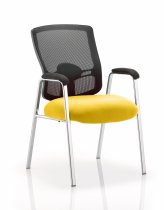 Conference & Visitor Chair | Mesh Back | Senna Yellow Seat | Portland