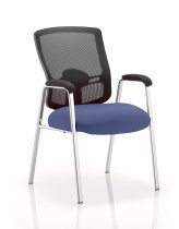 Conference & Visitor Chair | Mesh Back | Stevia Blue Seat | Portland