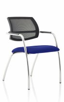 Stackable Visitor & Conference Chair | Mesh Back | Stevia Blue Seat | Swift