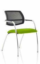 Stackable Visitor & Conference Chair | Mesh Back | Myrrh Green Seat | Swift