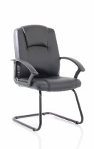 Leather Meeting Room Chair | Black | Bella