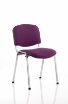 Stacking Chair | No Arms | Chrome Frame | Tansy Purple | ISO