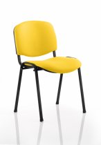 Stacking Chair | No Arms | Black Frame | Senna Yellow | ISO