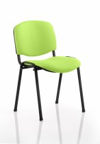 Stacking Chair | No Arms | Black Frame | Myrrh Green | ISO