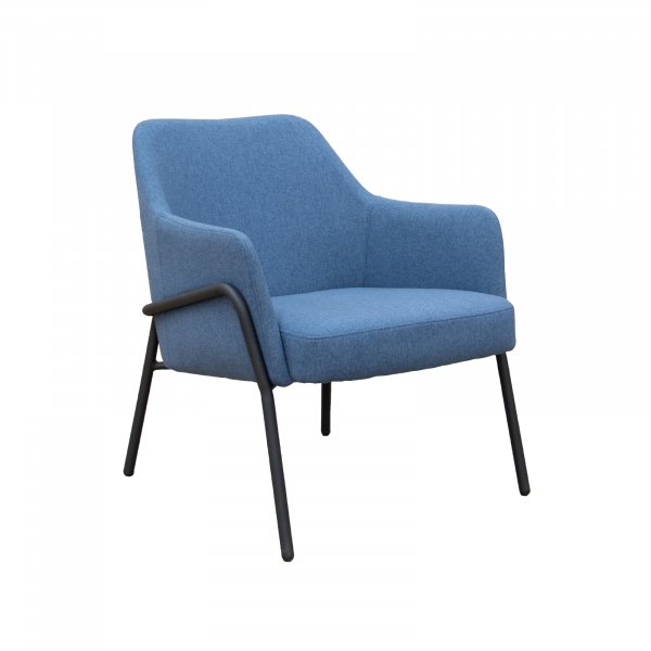 Soft Seating Chairs | Light Blue | Black Frame | Corby