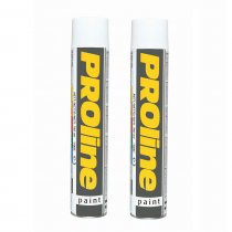 PROline Paint Line Marking Kit | 1 Applicator | 2 x Cans of White 750ml Proline Paint | 1 x Chalk Line & 1 x Chalk Refill