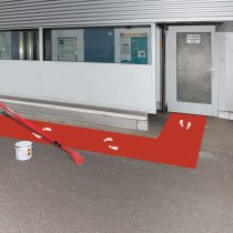 PROline Industrial Outdoor Floor Paint | 5 Litre Tin | 25² Coverage | Red Paint | RAL 3020