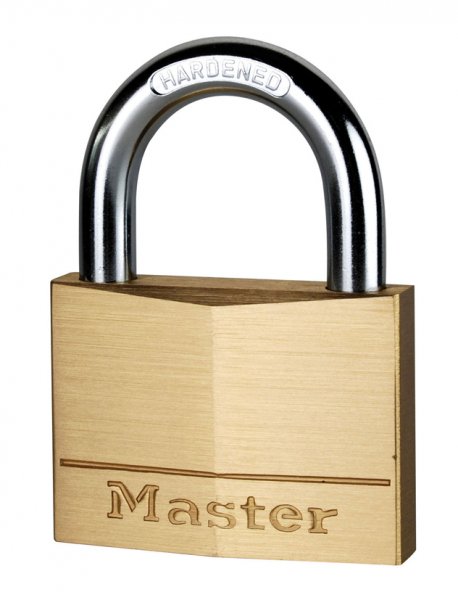 Brass Padlock | 29mm Shackle | 5 Pin | 2 Keys | Master Lock