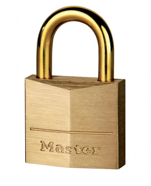 Double Locking Brass Padlock | 16mm Shackle | Master Lock
