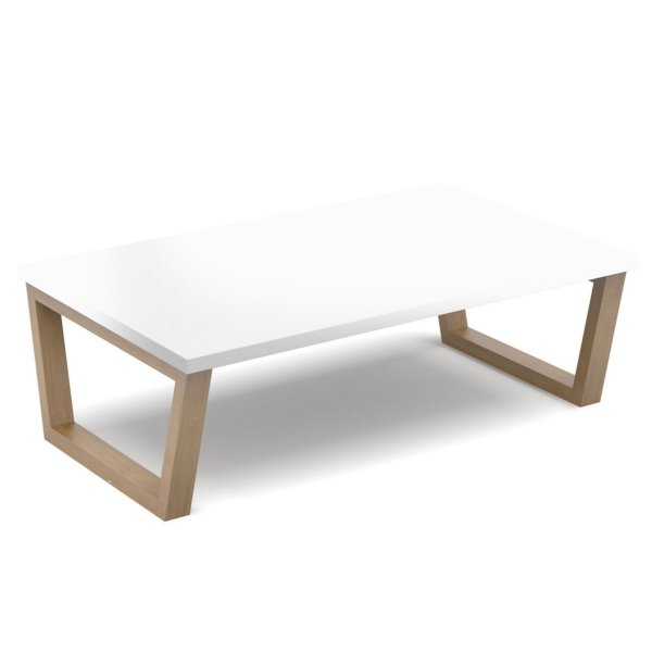 Coffee Table | 1000 x 600mm | 400mm High | White | Wooden Frame | Encore²