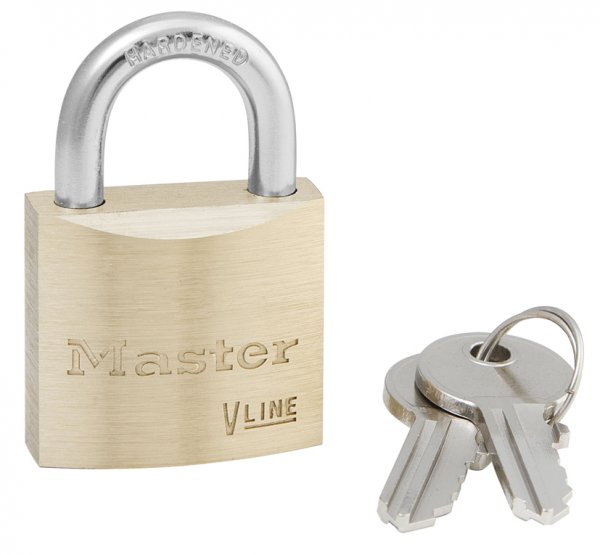 Brass Padlock | 14mm Shackle | 3 Pin | Keyed Alike | Master Lock
