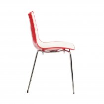 Easy Clean Canteen Chair | Red | Gecko
