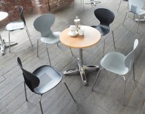 Pack of 4 Café Chairs | Black | Sienna