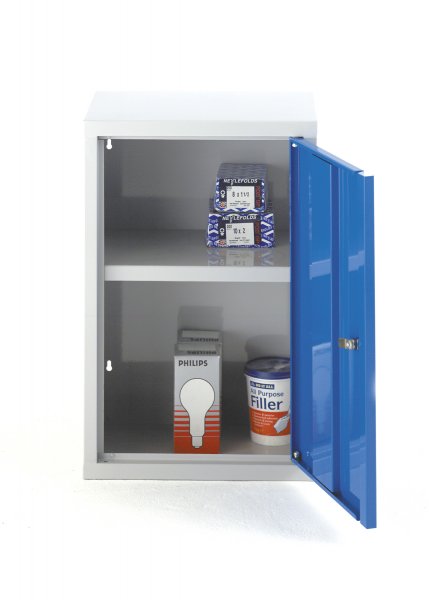 Wall Cabinet | 400mm Wide | Single Door | Blue | Redditek