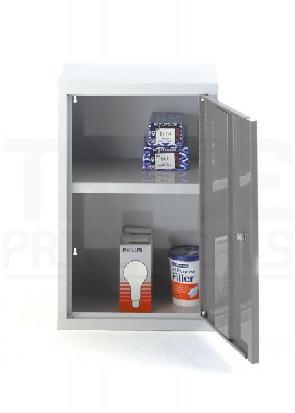 Wall Cabinet | 400mm Wide | Single Door | Grey | Redditek