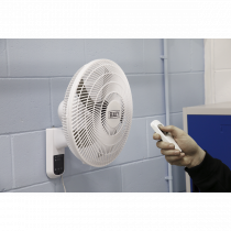 16" Wall Fan | Remote Controlled | 3-Speed | White | Sealey