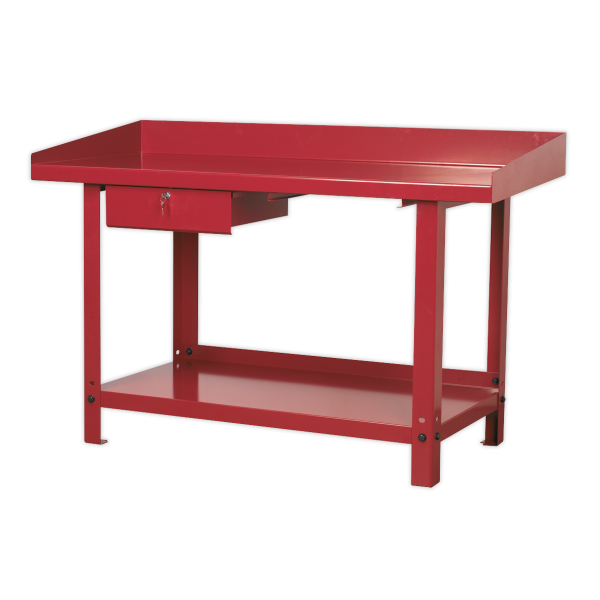 Steel Plate Workbench | 860h x 1500w x 650d mm | 1000kg UDL | Single Drawer | Sealey