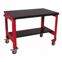 Mobile Workbench | 830h x 1180w x 700d mm | 300kg UDL | 2 Levels | Sealey