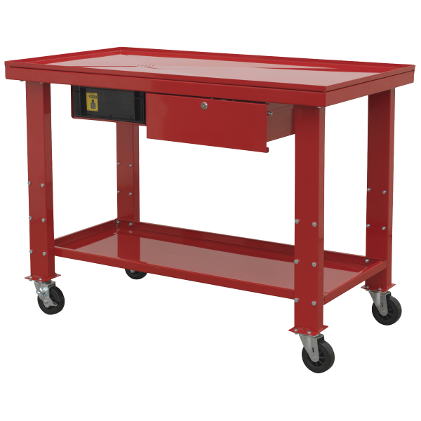Engine Repair Workbench | Mobile | 872h x 1200w x 640d mm | 250kg | 2 Levels | Sealey