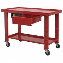 Engine Repair Workbench | Mobile | 872h x 1200w x 640d mm | 250kg | 2 Levels | Sealey