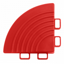 Corner Pieces | Pack of 4 | 60 x 60mm | Polypropylene | Red | Sealey