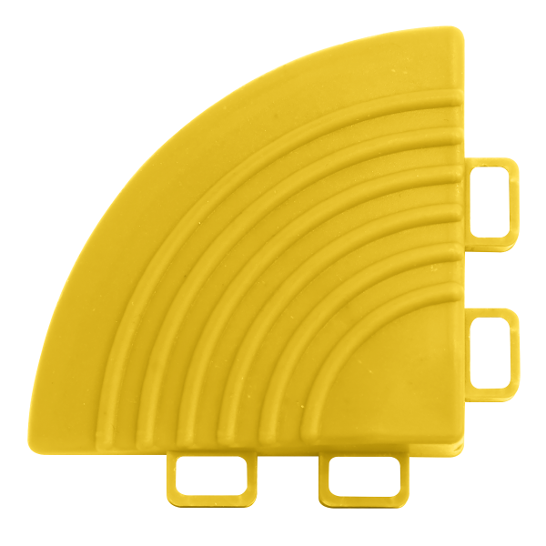 Corner Pieces | Pack of 4 | 60 x 60mm | Polypropylene | Yellow | Sealey