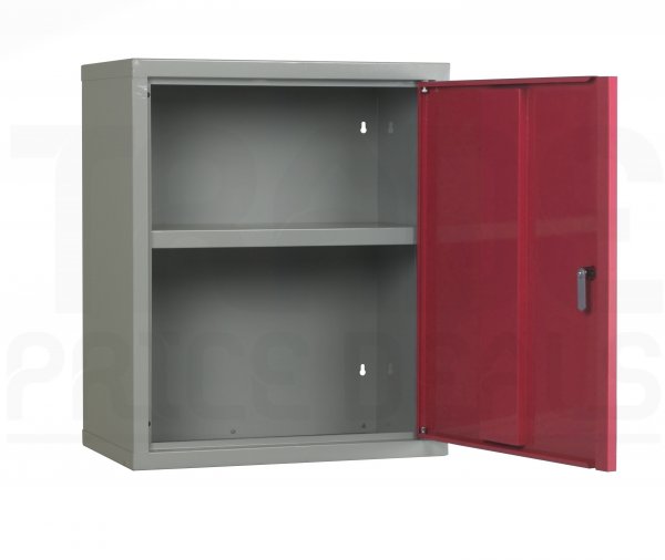 Wall Cabinet | 500mm Wide | Single Door | Red | Redditek