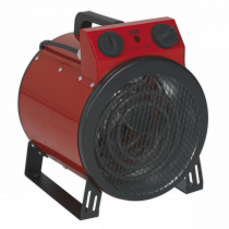 Industrial Electric Fan Heater | 2kW | Black & Red | Sealey