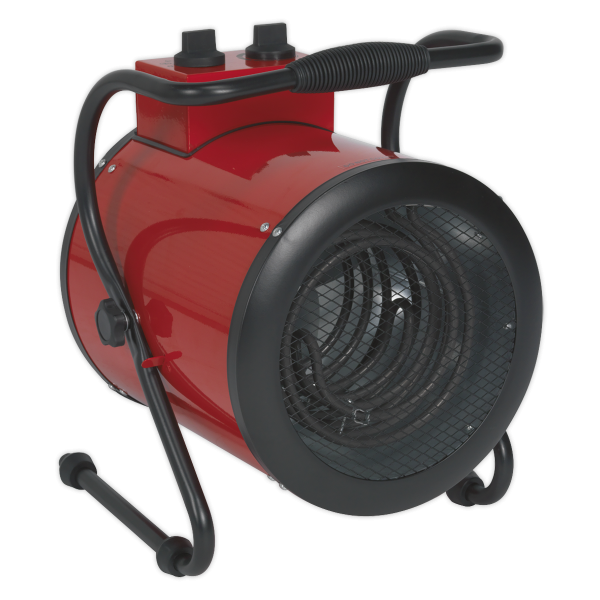 Industrial Electric Fan Heater | 5kW | Black & Red | Sealey