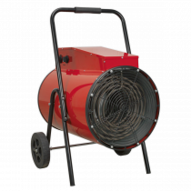 Industrial Electric Fan Heater | 30kW | Black & Red | Sealey